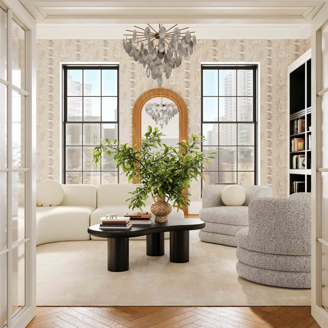 Wildmare Light Gray Swivel Accent Chair - Thumbnail - Image 2