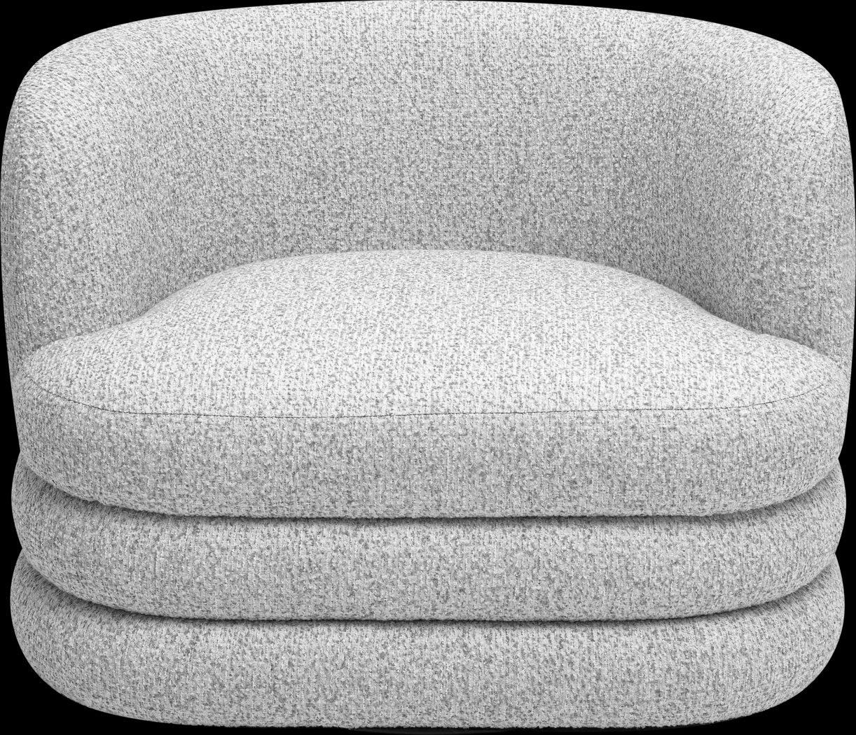 Wildmare Light Gray Swivel Accent Chair - Thumbnail - Image 3