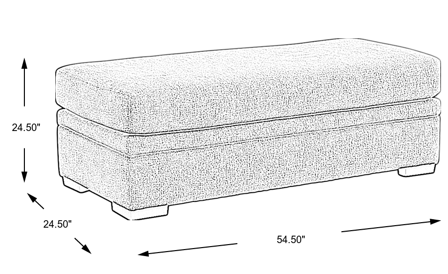 Dimension Image. Please refer to the Dimension Tab on this page for dimension details.