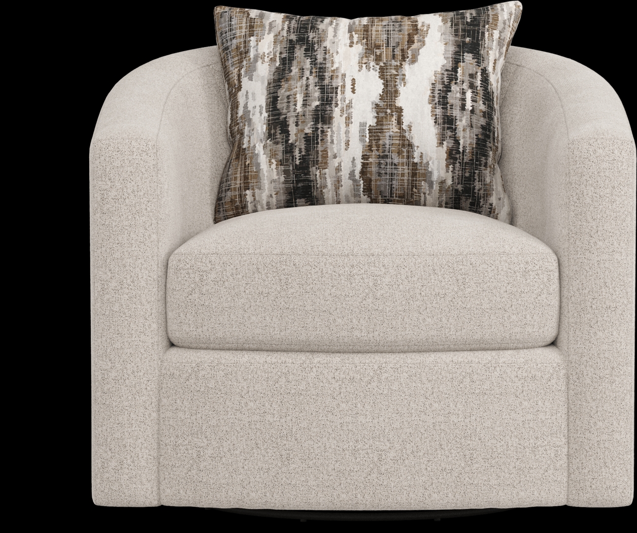 Wildwood Grove Beige Swivel Chair - Thumbnail - Image 2