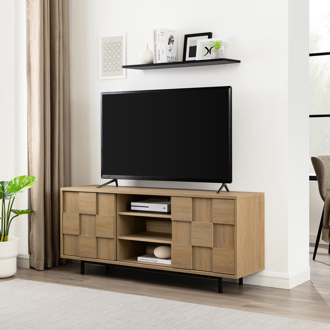 Wileyvale Light Oak 55 in. Console - Thumbnail - Image 2