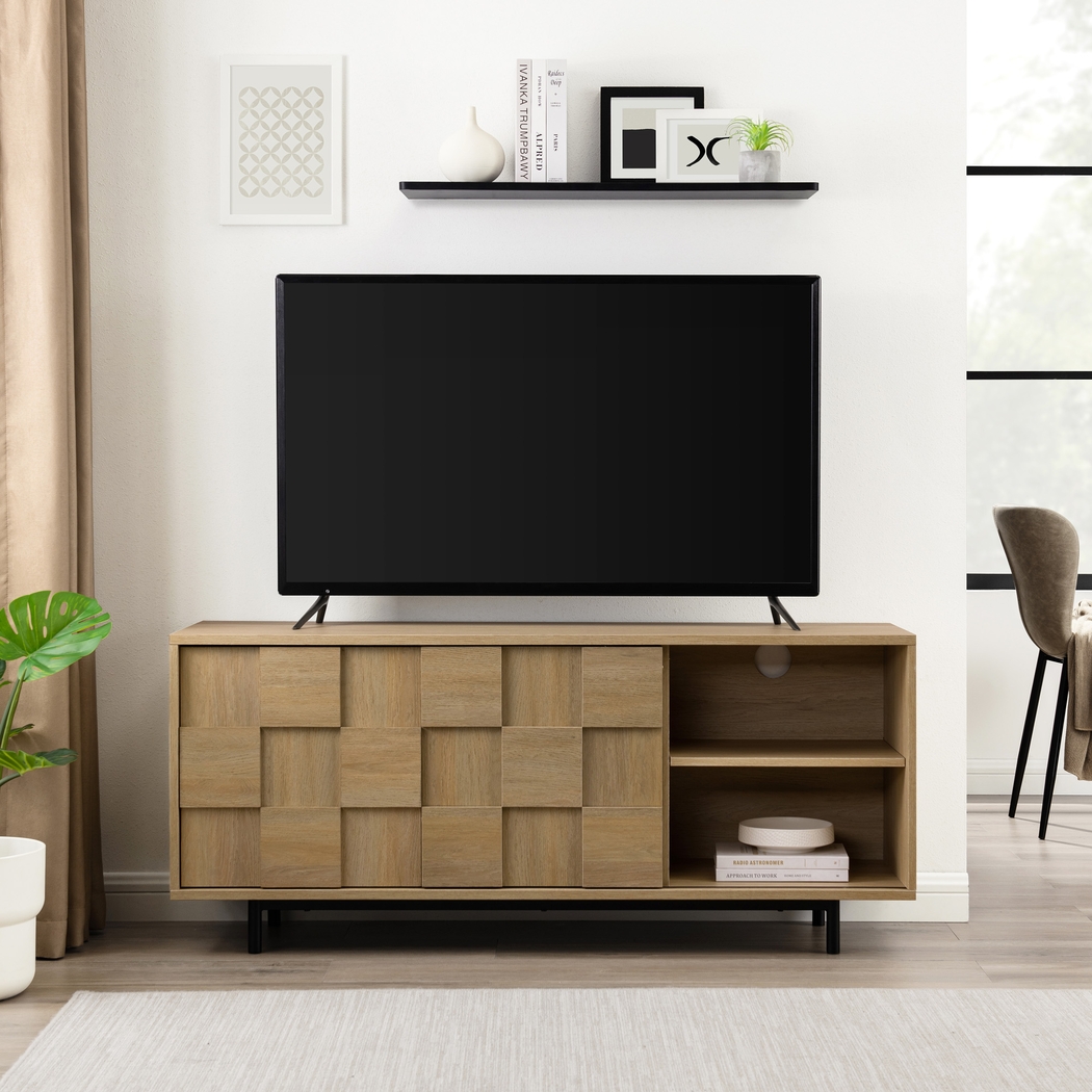 Wileyvale Light Oak 55 in. Console - Thumbnail - Image 6