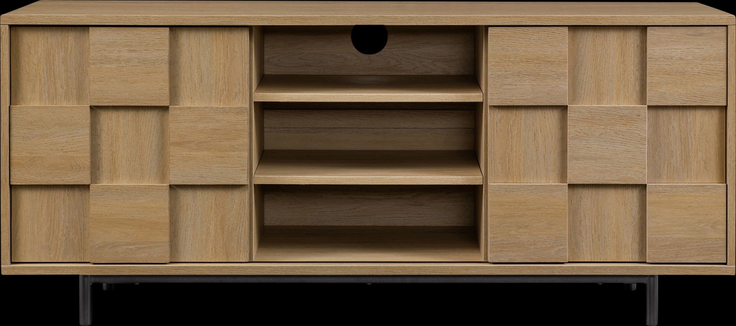 Wileyvale Light Oak 55 in. Console - Thumbnail - Image 1