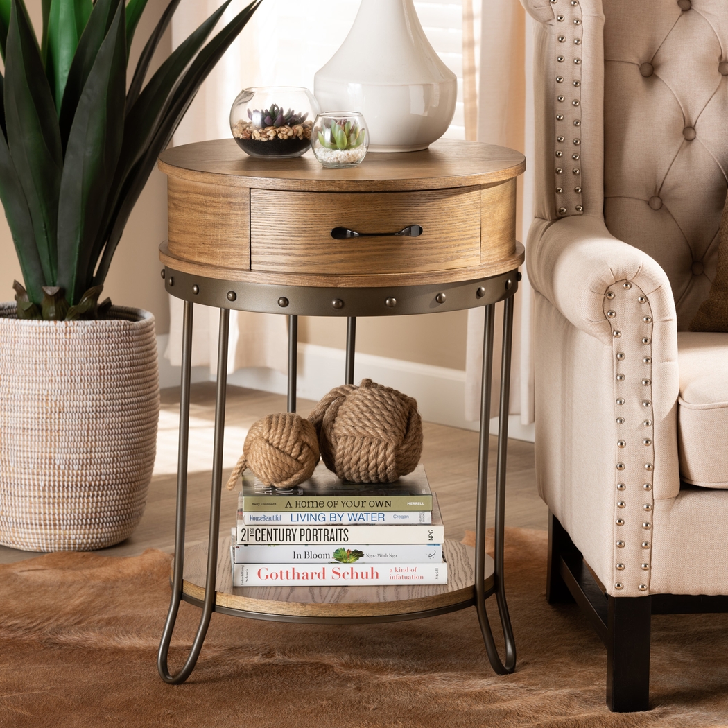 Wilfert Brown End Table - Thumbnail - Image 9