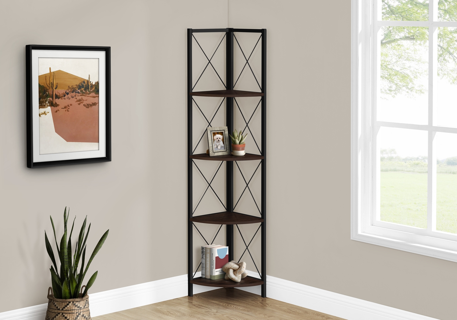 Wilford Espresso Bookcase - Thumbnail - Image 3