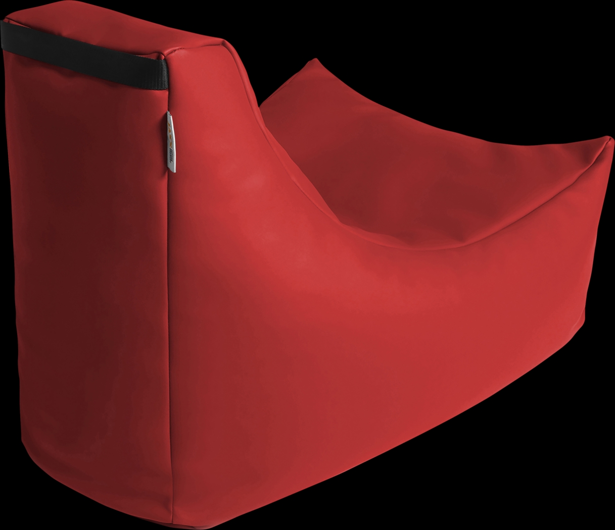 Kids Wilfy Red Small Bean Bag Chair - Thumbnail - Image 4