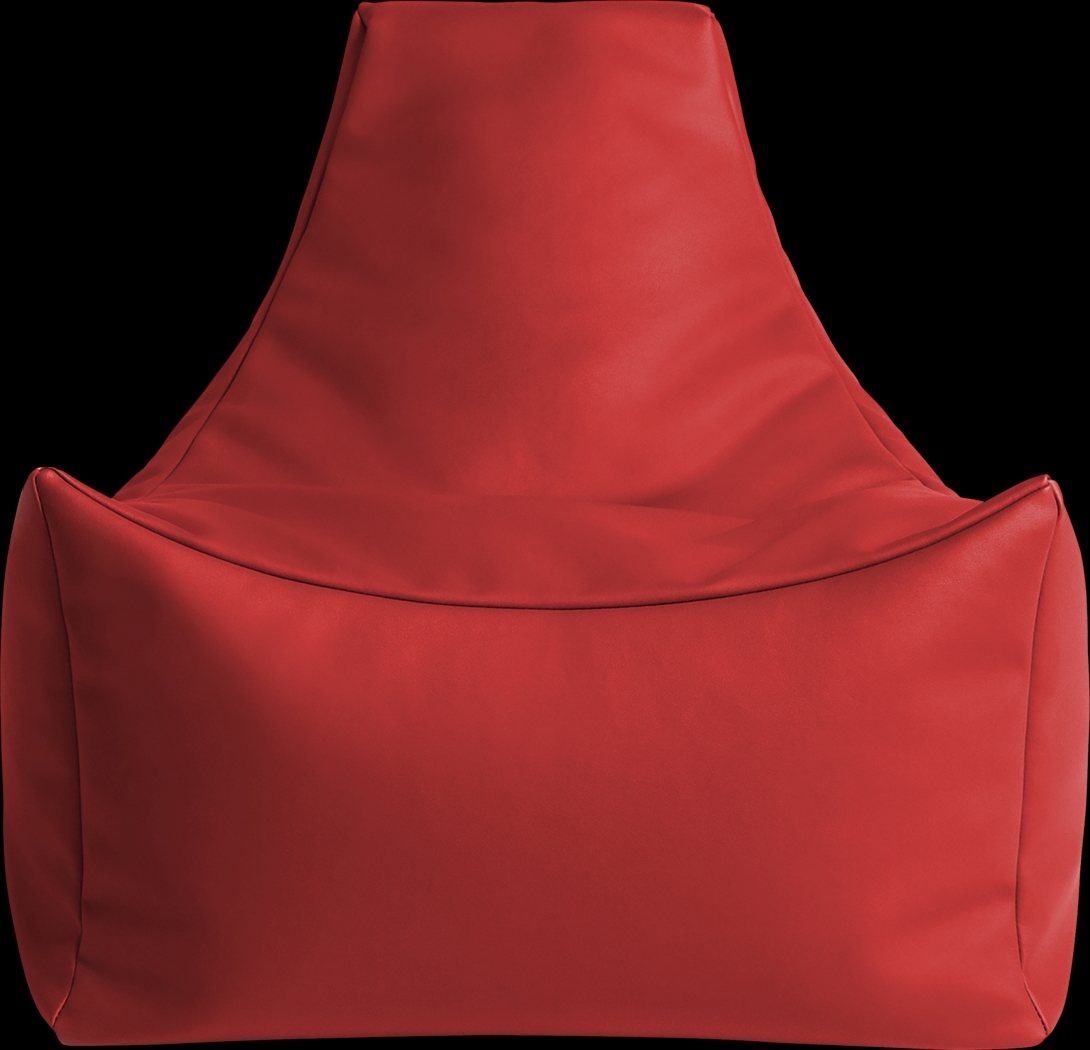 Kids Wilfy Red Small Bean Bag Chair - Thumbnail - Image 5