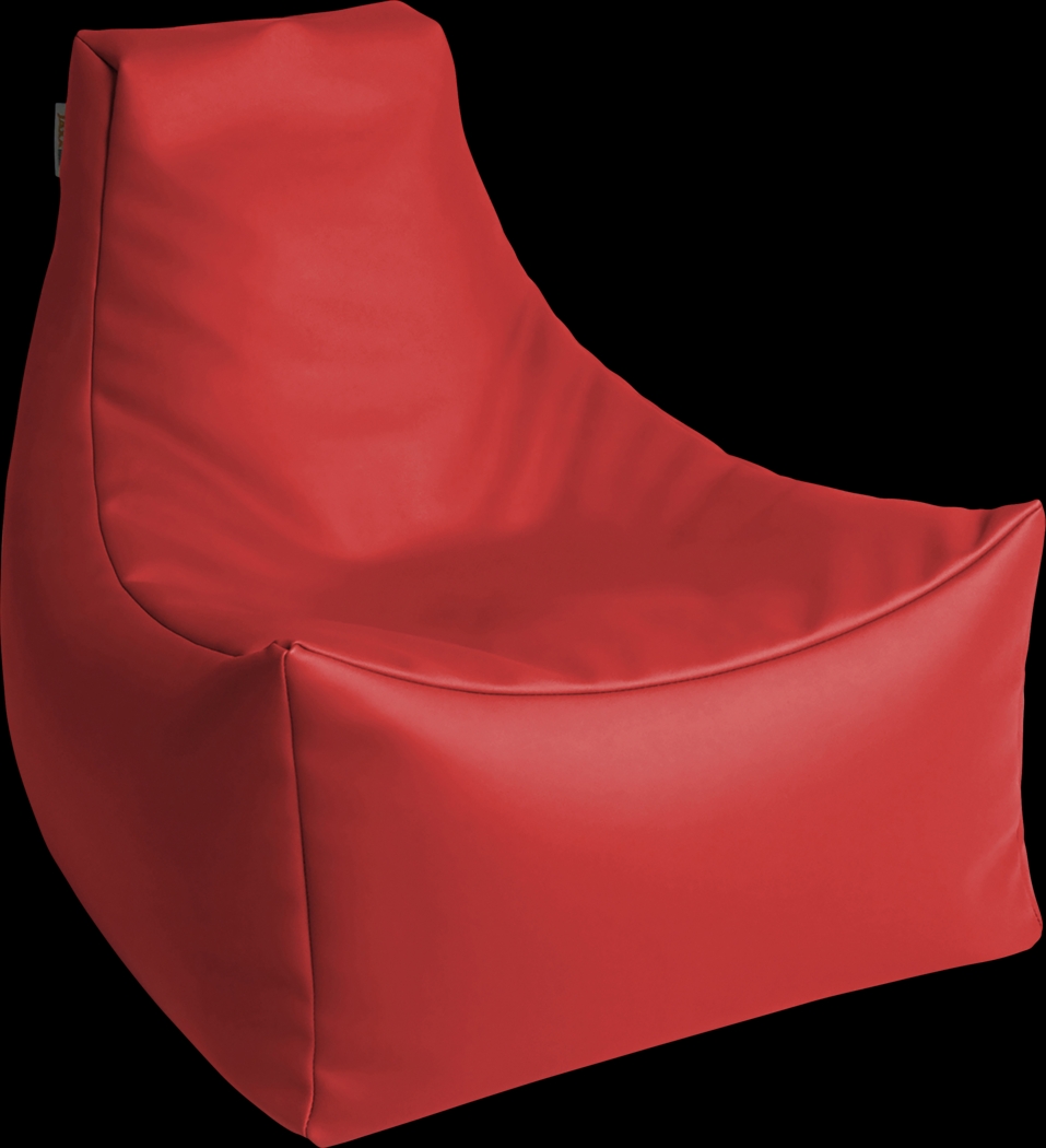 Kids Wilfy Red Small Bean Bag Chair - Thumbnail - Image 1