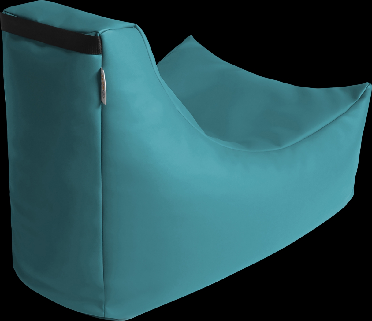 Kids Wilfy Turquoise Small Bean Bag Chair - Thumbnail - Image 4