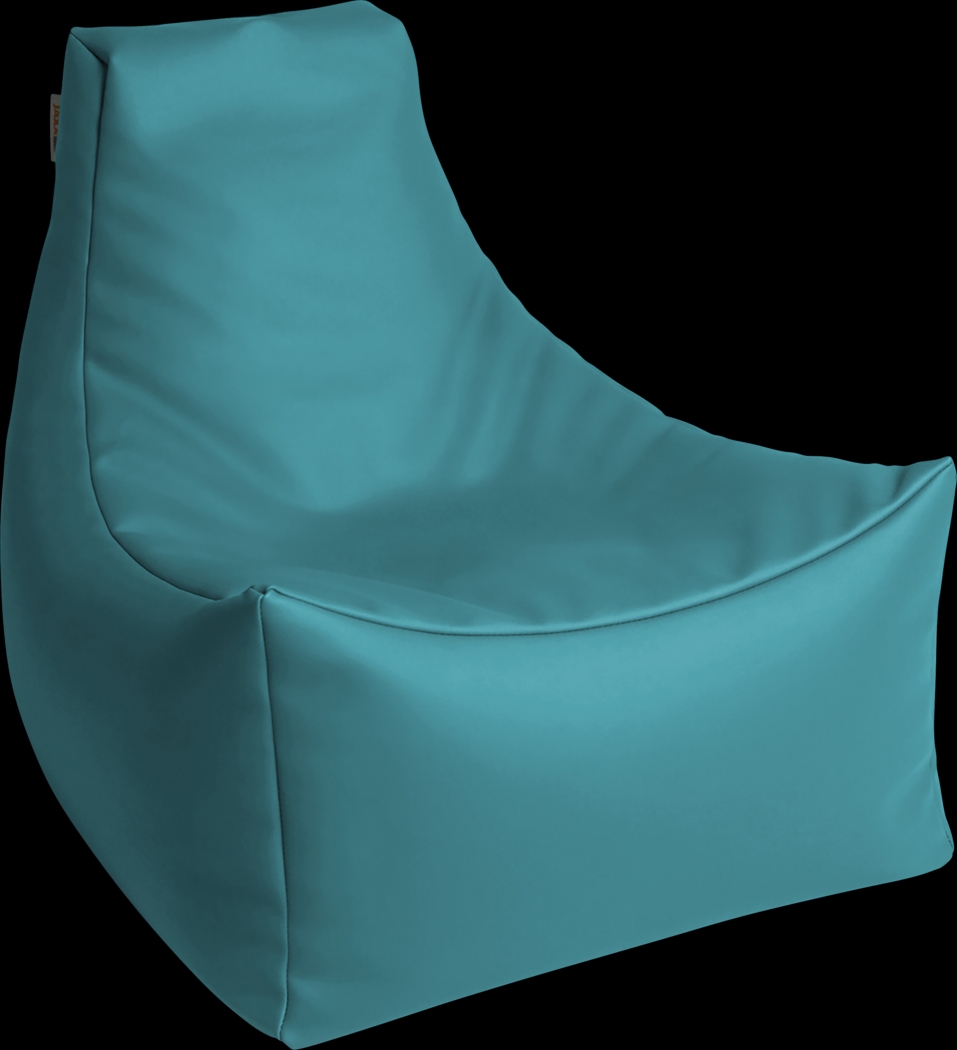 Kids Wilfy Turquoise Small Bean Bag Chair - Thumbnail - Image 1