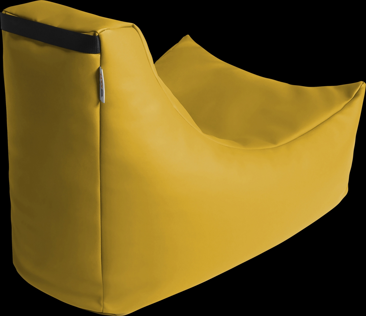 Kids Wilfy Yellow Small Bean Bag Chair - Thumbnail - Image 4