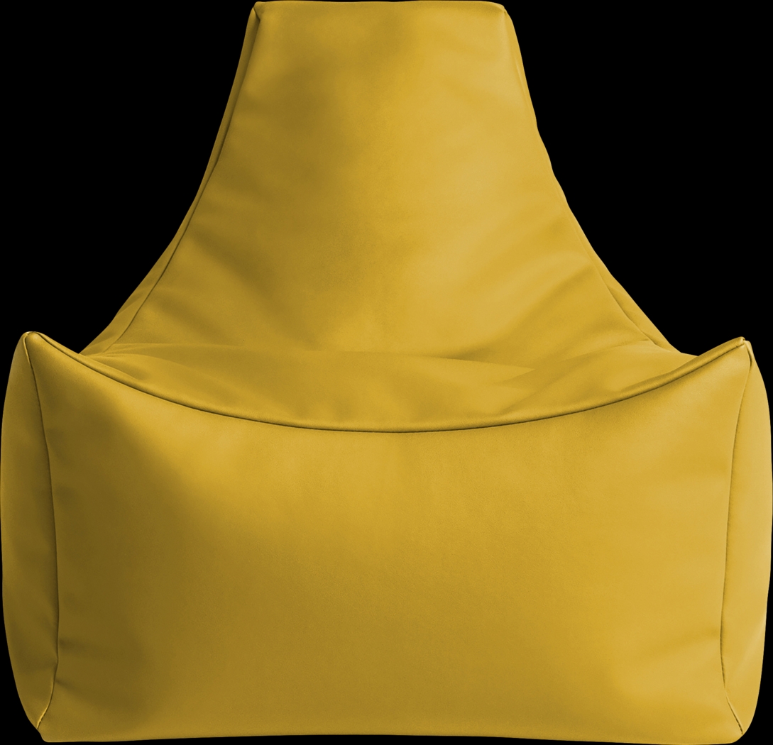 Kids Wilfy Yellow Small Bean Bag Chair - Thumbnail - Image 5