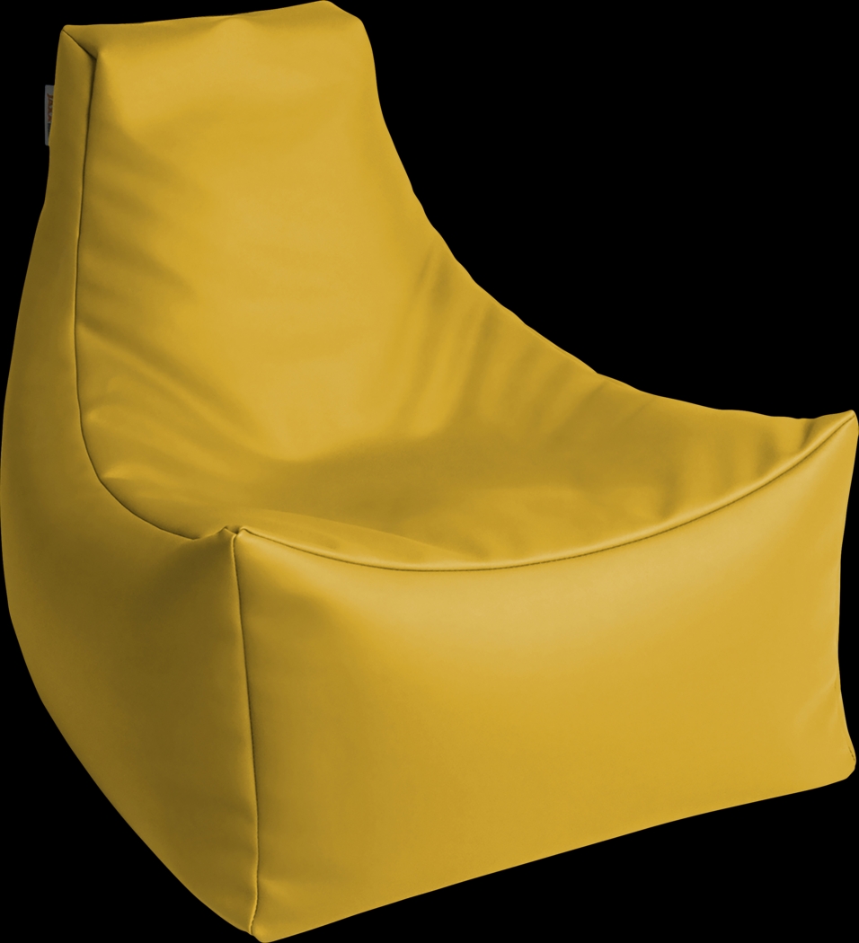 Kids Wilfy Yellow Small Bean Bag Chair - Thumbnail - Image 1