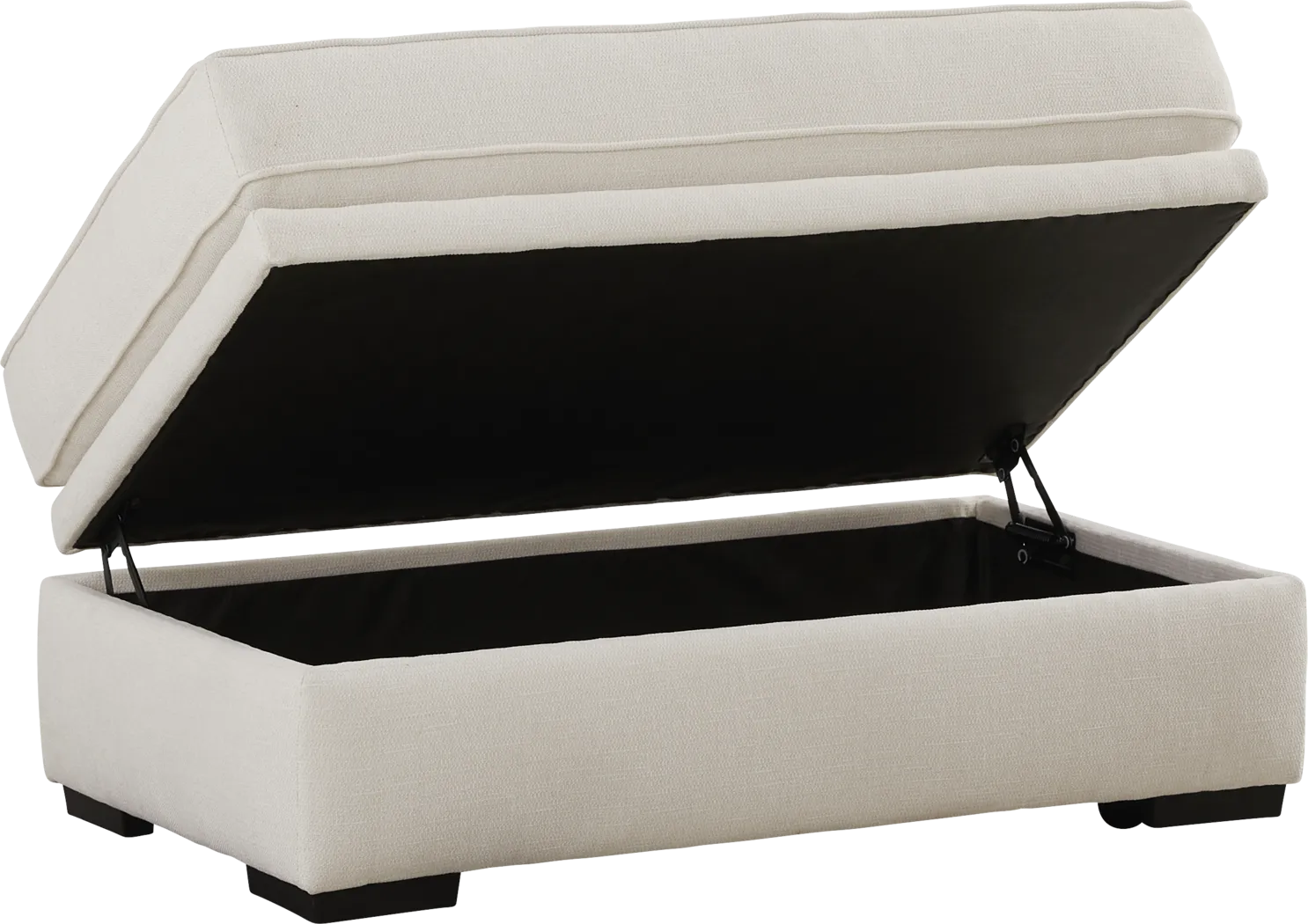 Wilkinson White Ottoman - Thumbnail - Image 2