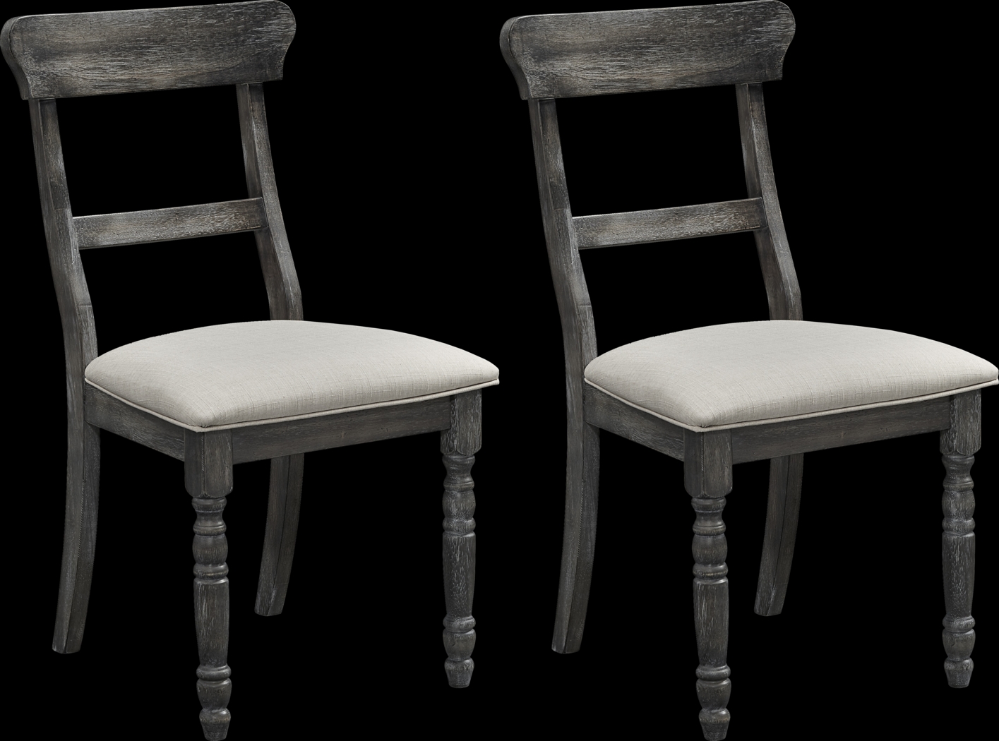 Willamina Black Side Chair, Set of 2 - Thumbnail - Image 1