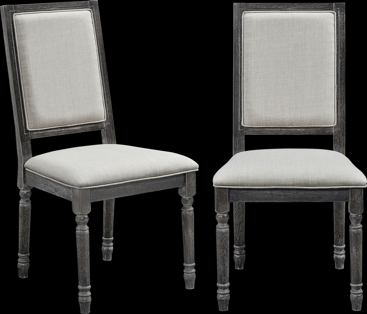 Willamina Gray Side Chair, Set of 2 - Thumbnail - Image 1