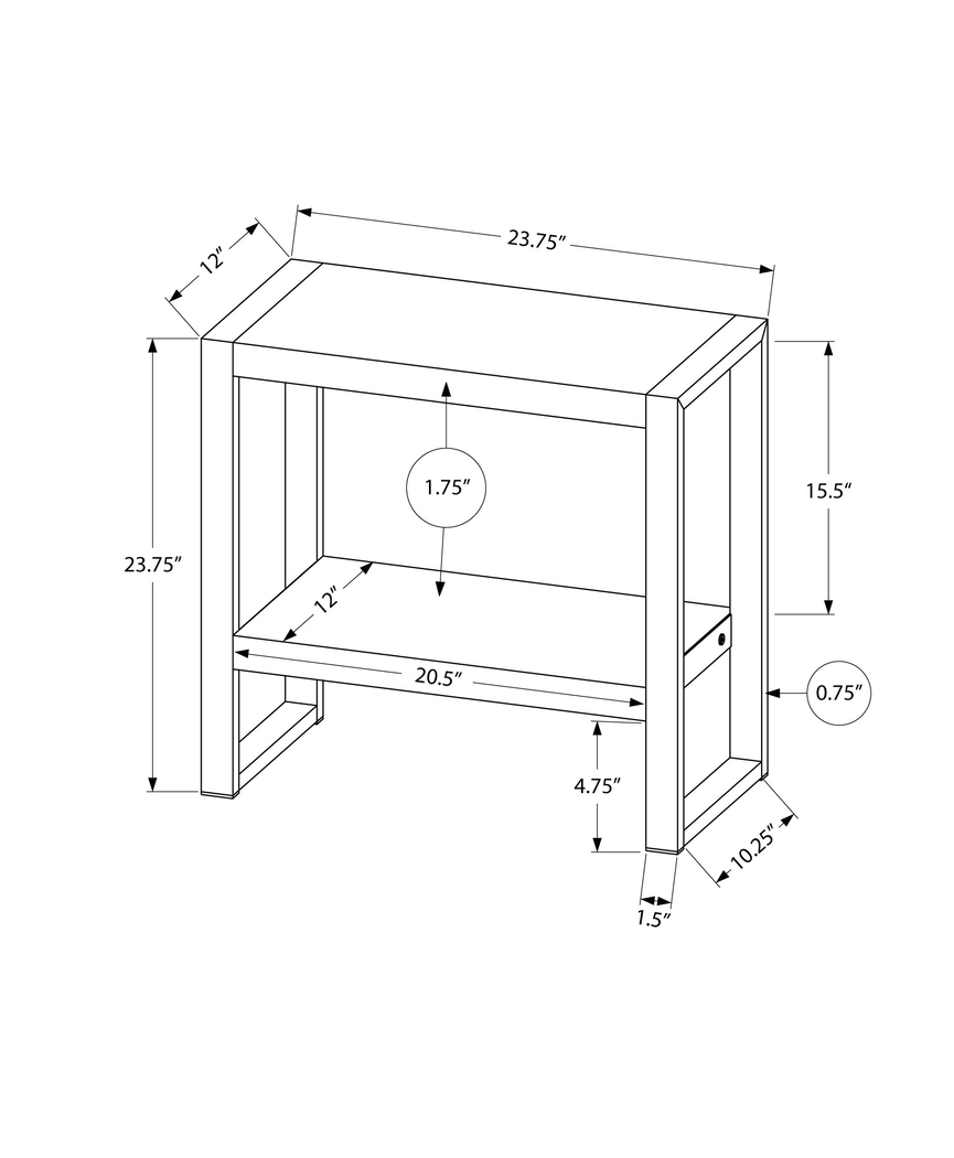 Willark Black Side Table - Thumbnail - Image 3