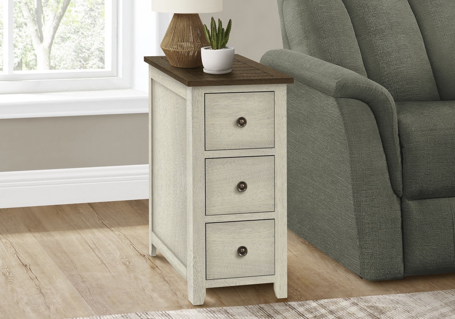 Willaura White Accent Table - Thumbnail - Image 2