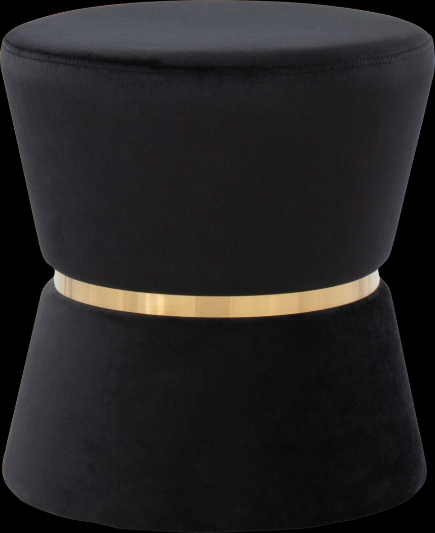 Willella Black Ottoman - Thumbnail - Image 1