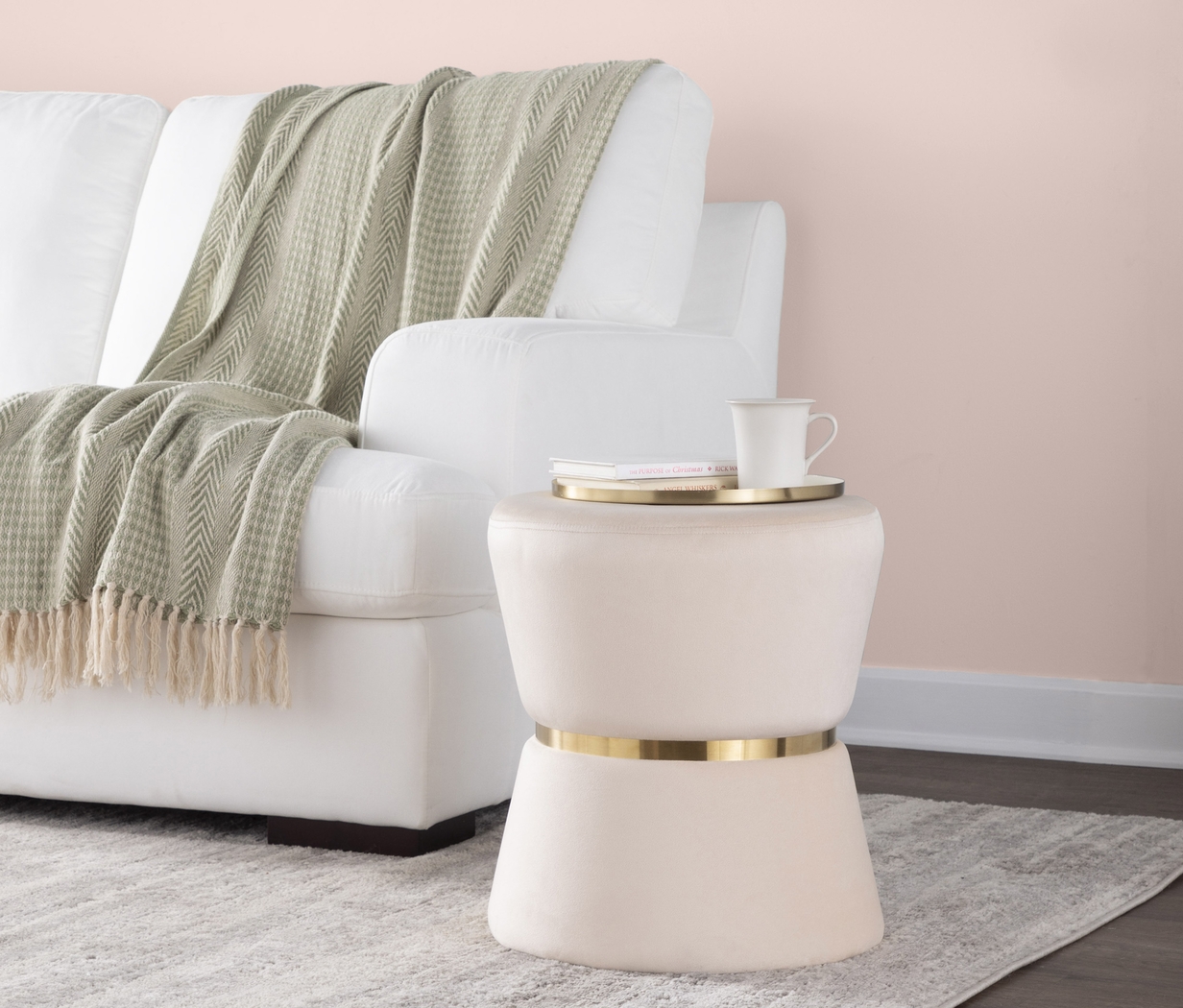 Willella Cream Ottoman - Thumbnail - Image 3