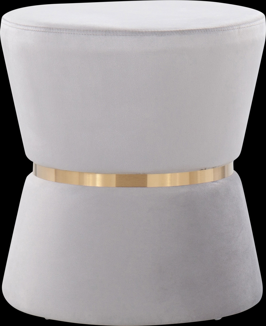 Willella Gray Ottoman - Thumbnail - Image 1