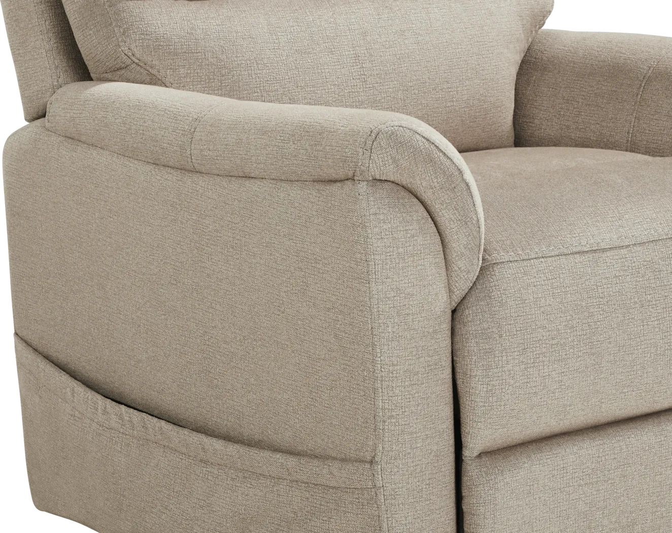 Willeta Beige Power Lift Recliner - Image 5