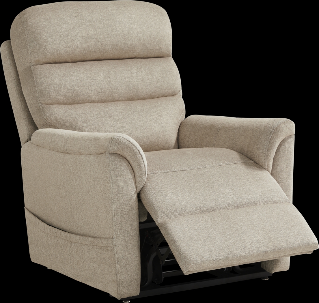 Willeta Beige Power Lift Recliner - Thumbnail - Image 1