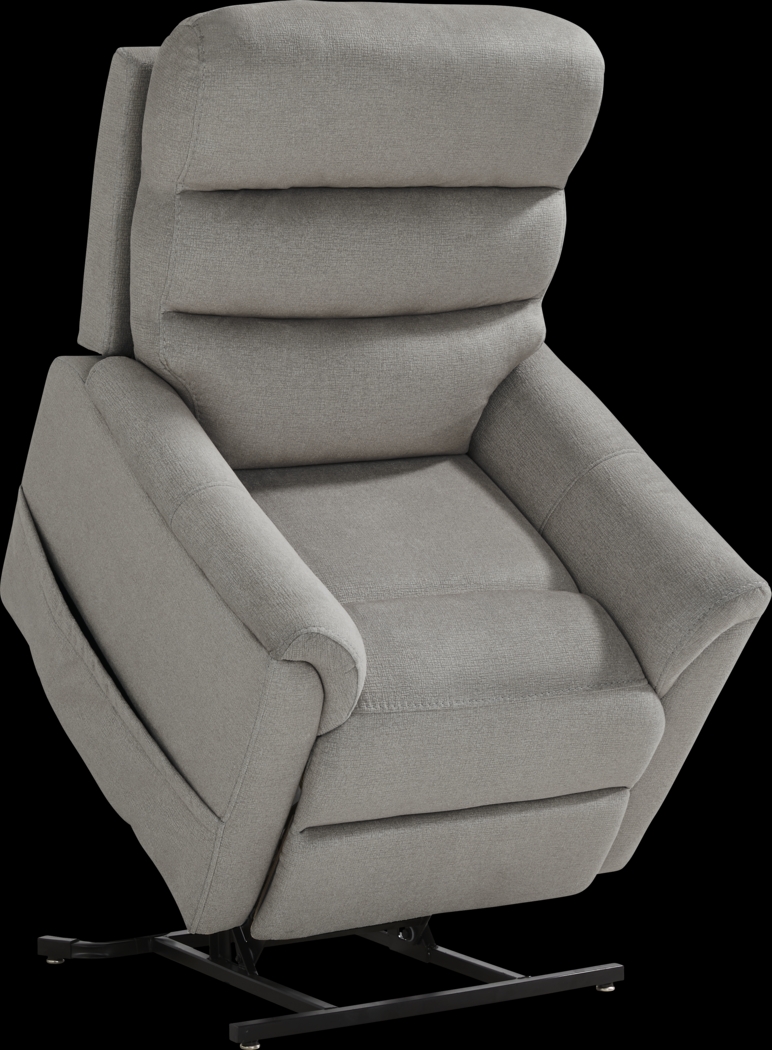 Willeta Gray Power Lift Recliner - Thumbnail - Image 4