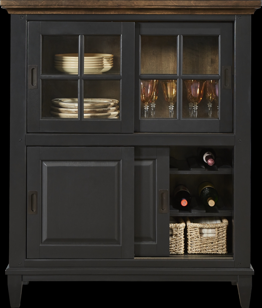 Williamsport Black Cherry Sliding Door Curio - Thumbnail - Image 1