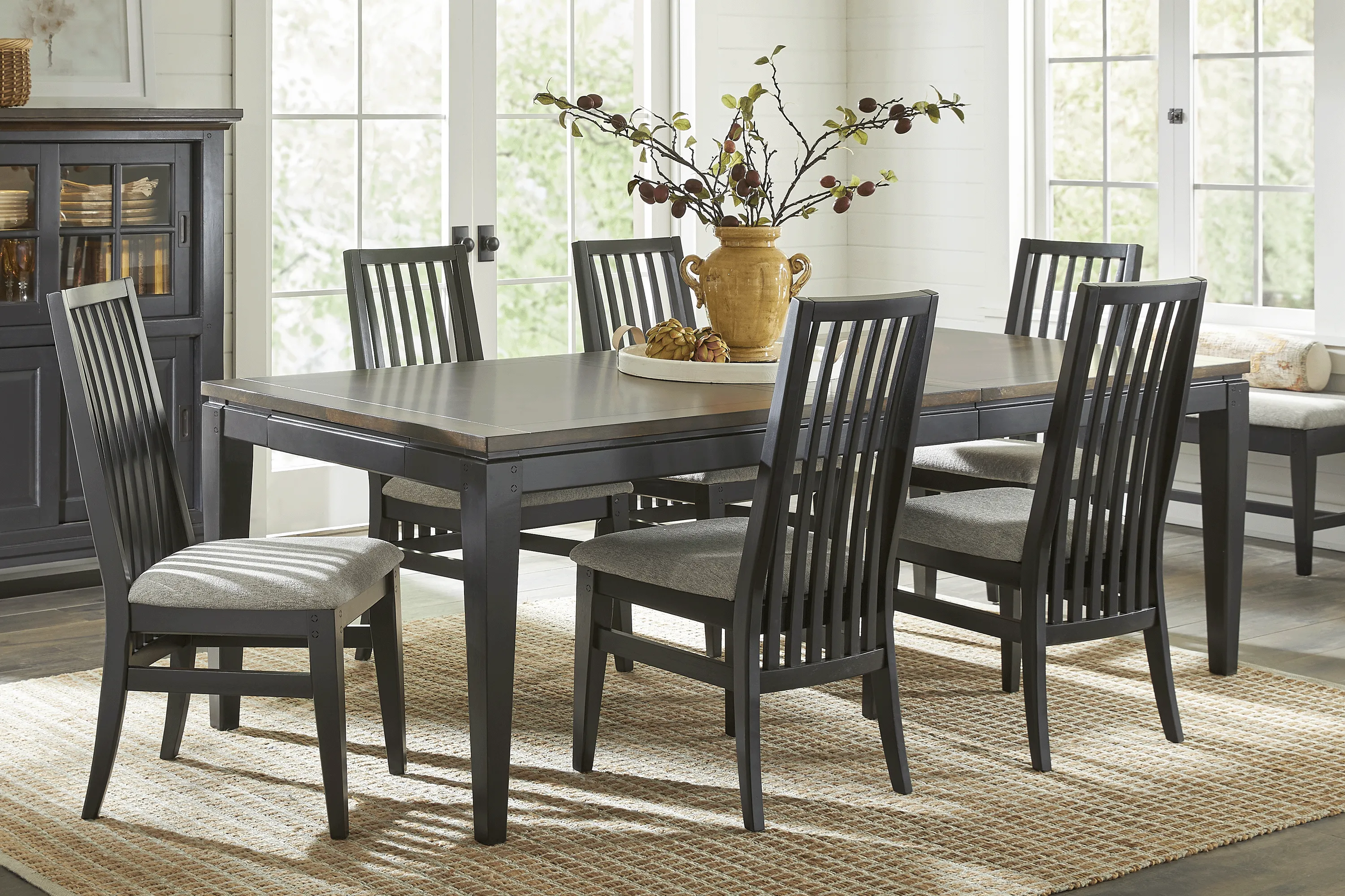 Williamsport Brown Cherry 8 Pc Dining Room - Thumbnail - Image 1