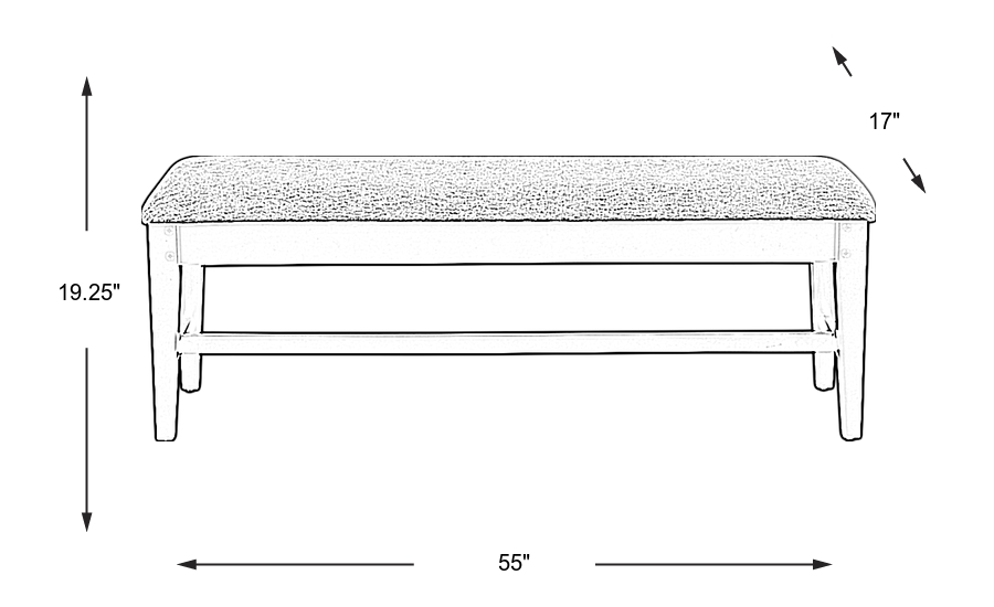Dimension Image. Please refer to the Dimension Tab on this page for dimension details.