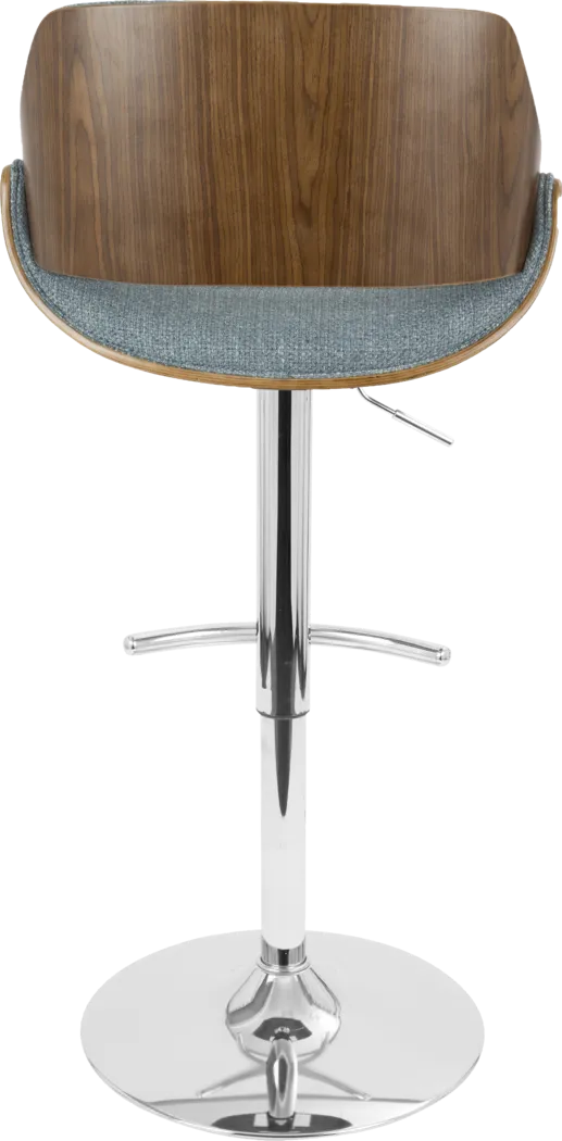 Willmann Blue Adjustable Barstool, Set of 2 - Thumbnail - Image 6