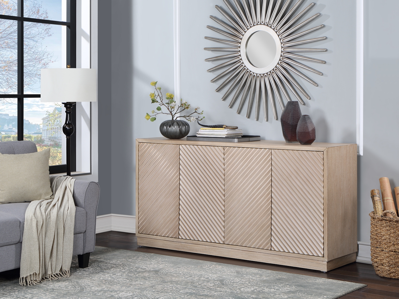 Willomett Natural Credenza - Thumbnail - Image 2