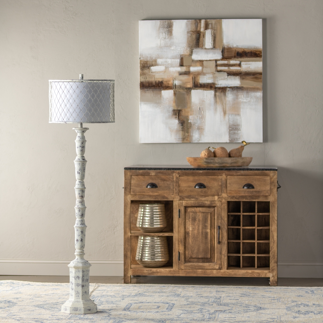 Willow Way White Floor Lamp - Thumbnail - Image 3