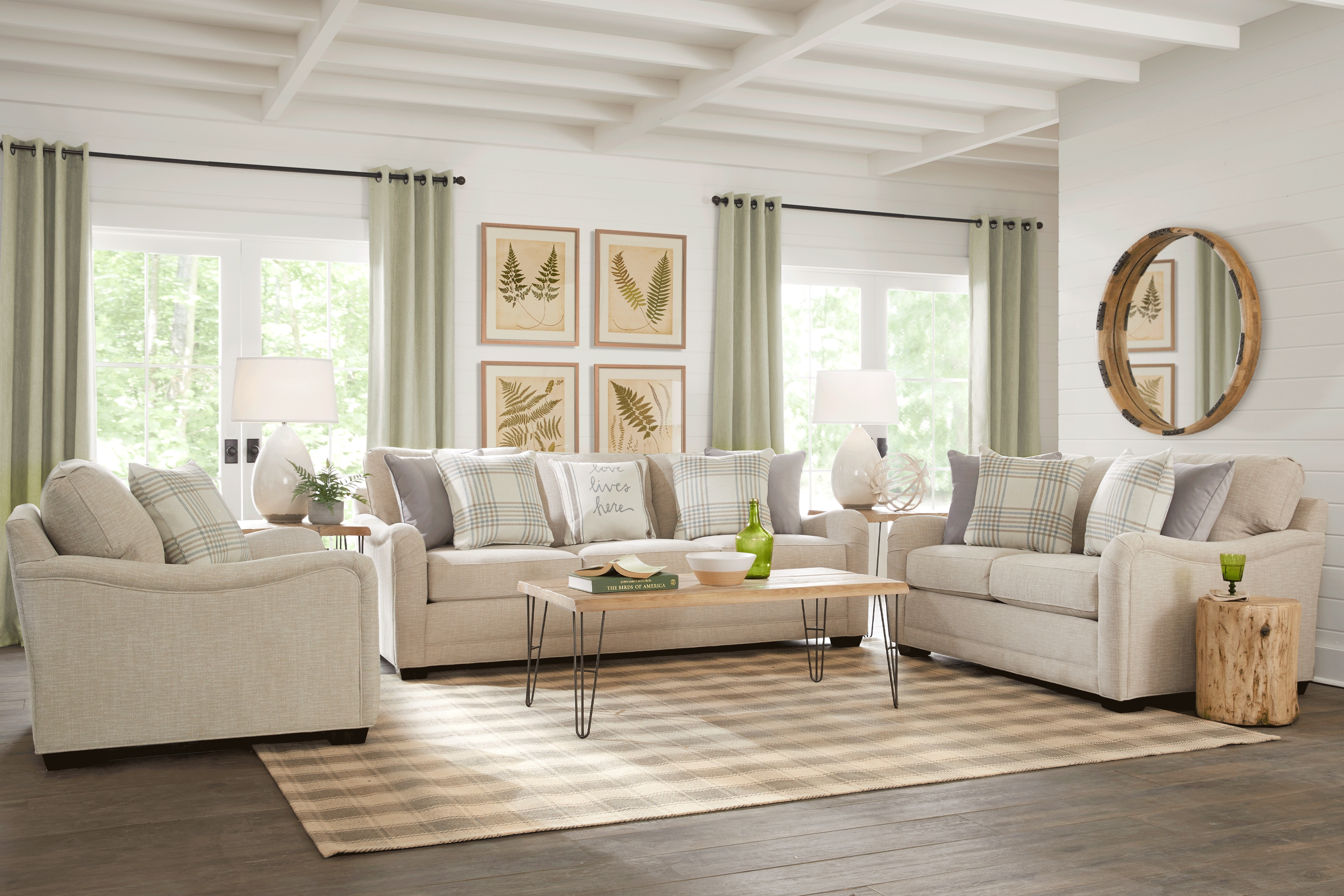 Willowbrook Stone 8 Pc Living Room - Thumbnail - Image 1