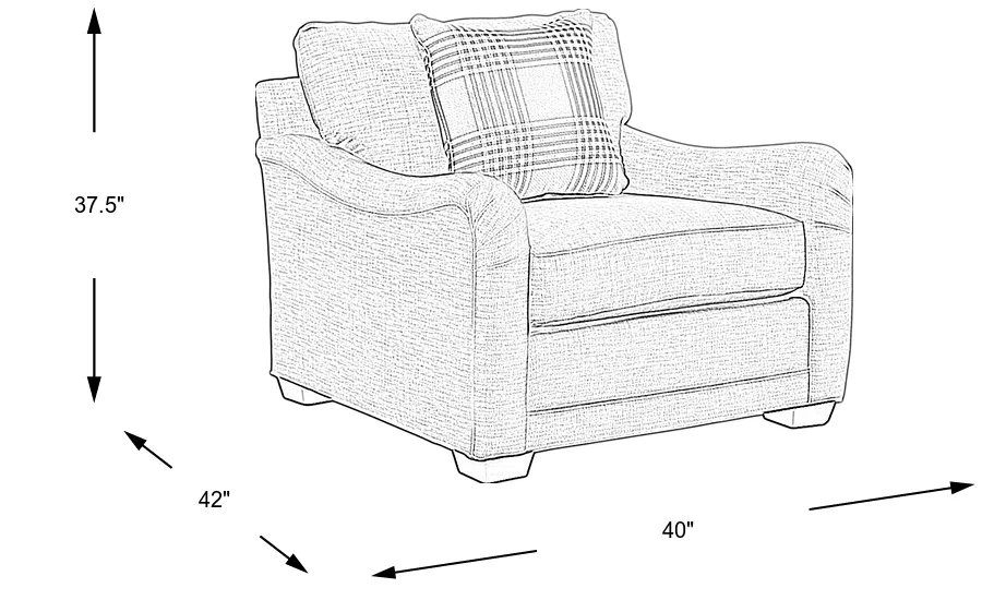 Dimension Image. Please refer to the Dimension Tab on this page for dimension details.