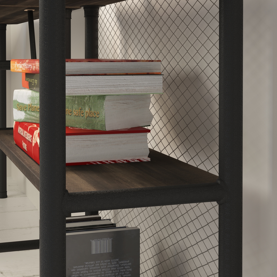 Willowmeade Brown Bookcase - Thumbnail - Image 5