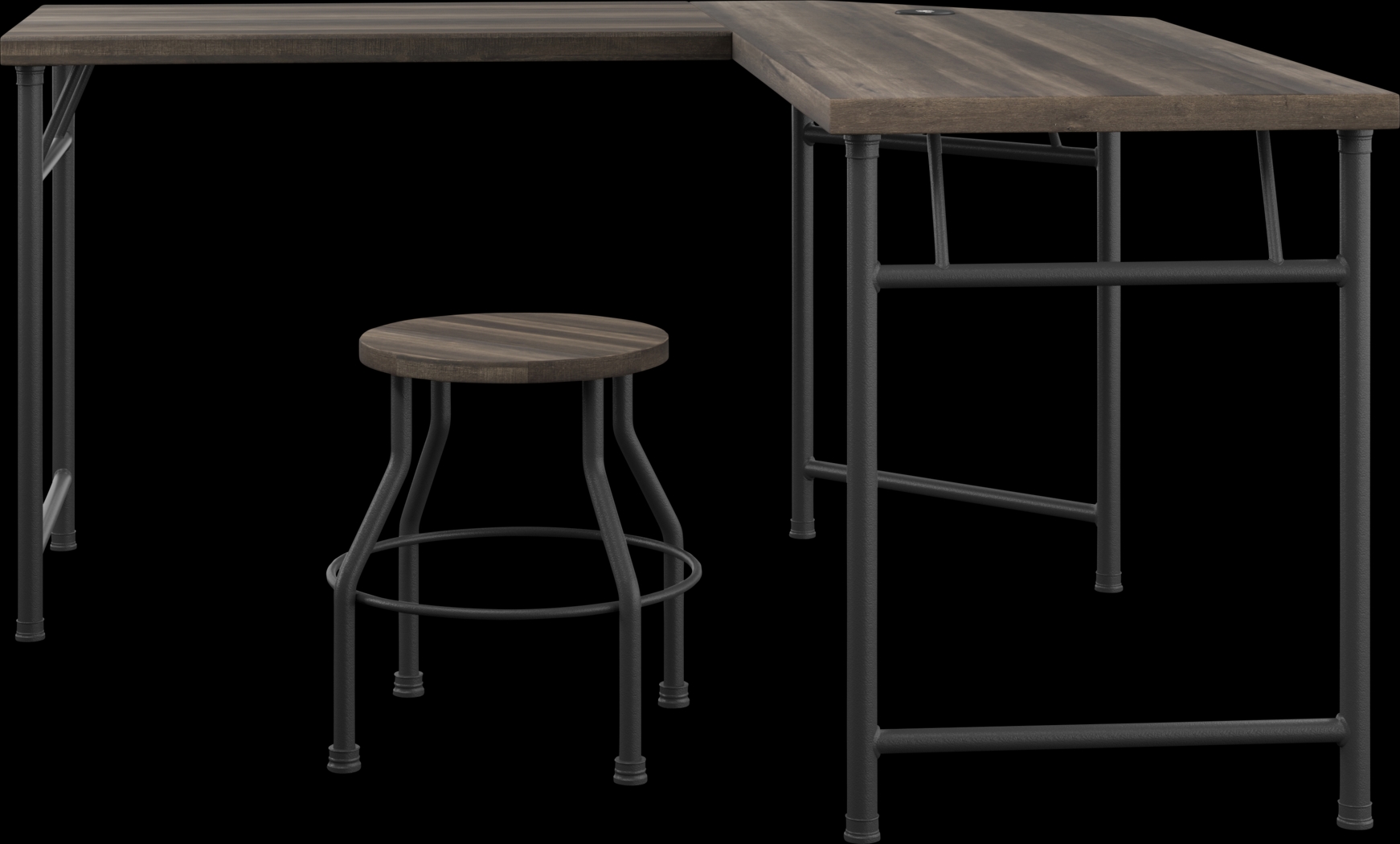 Willowmeade Brown Desk - Thumbnail - Image 2