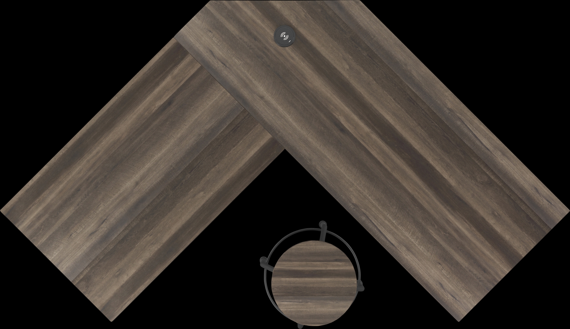 Willowmeade Brown Desk - Thumbnail - Image 4