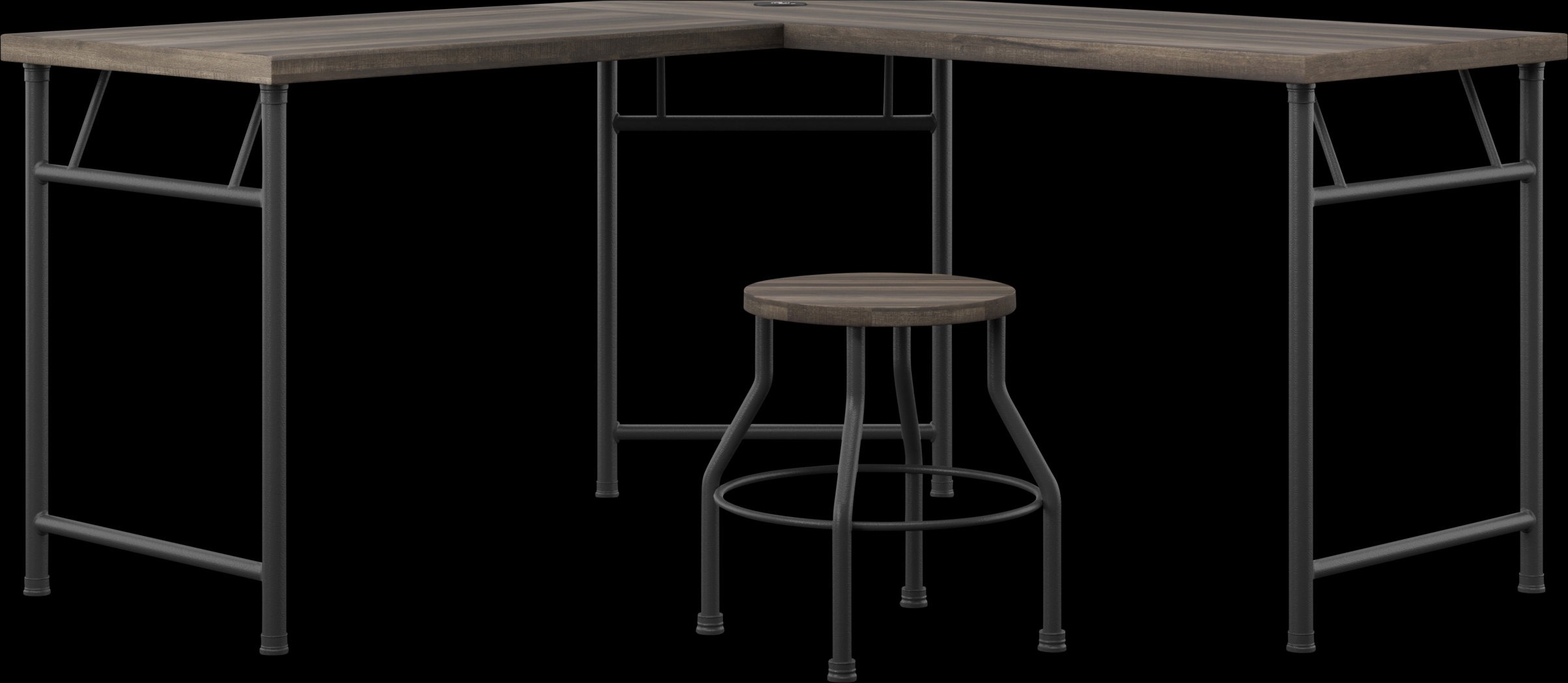 Willowmeade Brown Desk - Thumbnail - Image 1