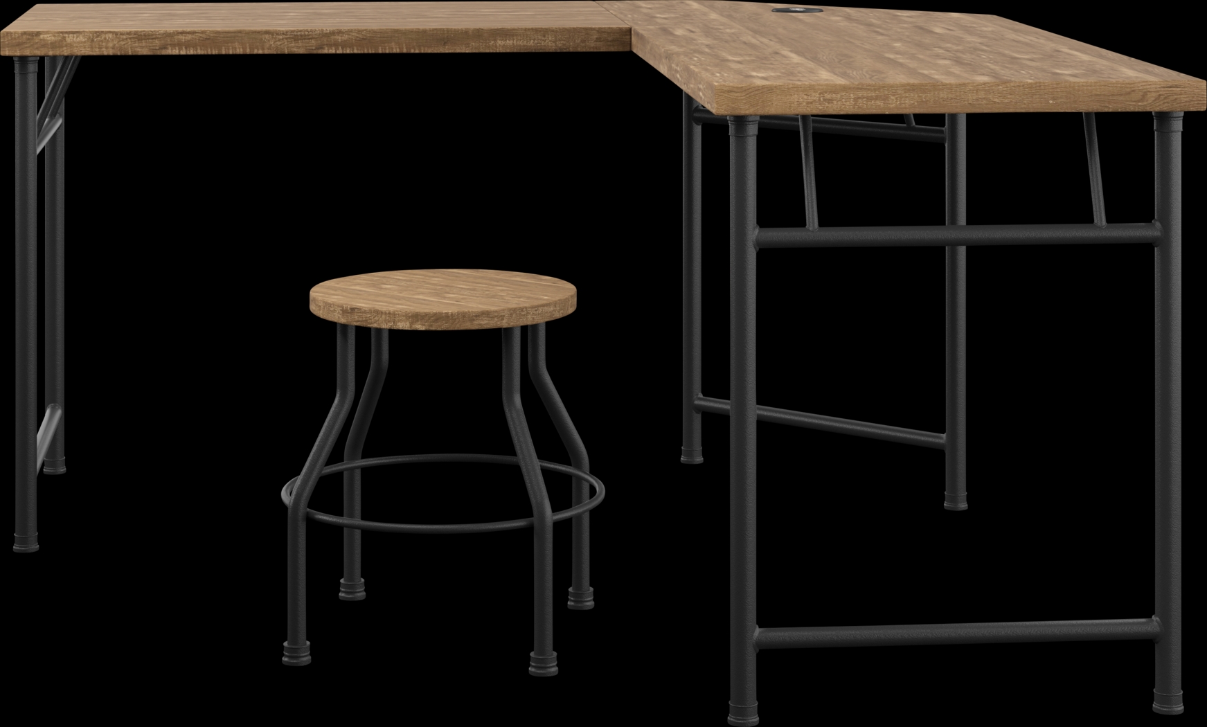 Willowmeade Oak Desk - Thumbnail - Image 2