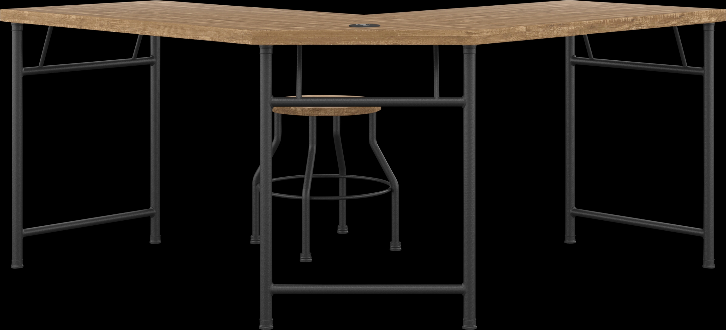 Willowmeade Oak Desk - Thumbnail - Image 3