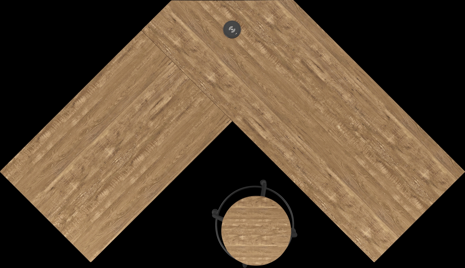 Willowmeade Oak Desk - Thumbnail - Image 4