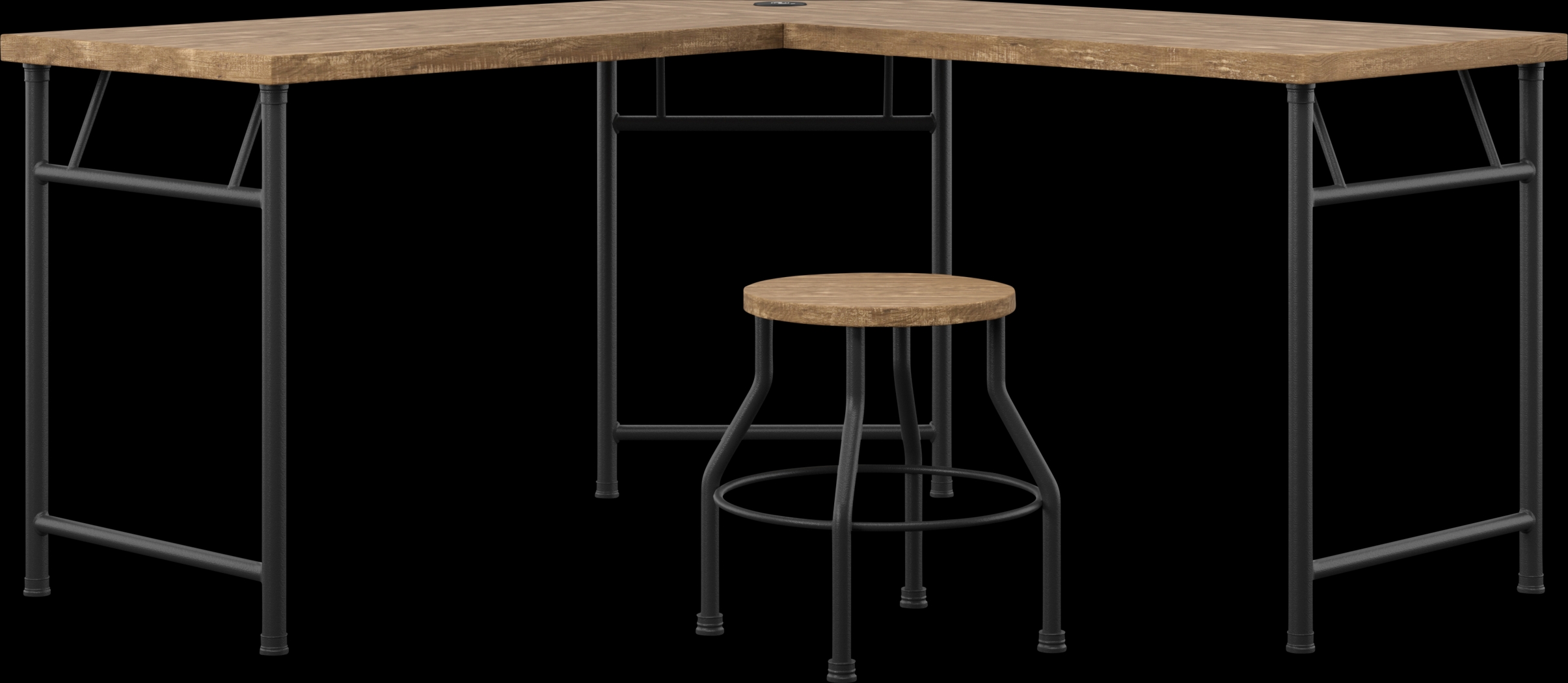 Willowmeade Oak Desk - Thumbnail - Image 1