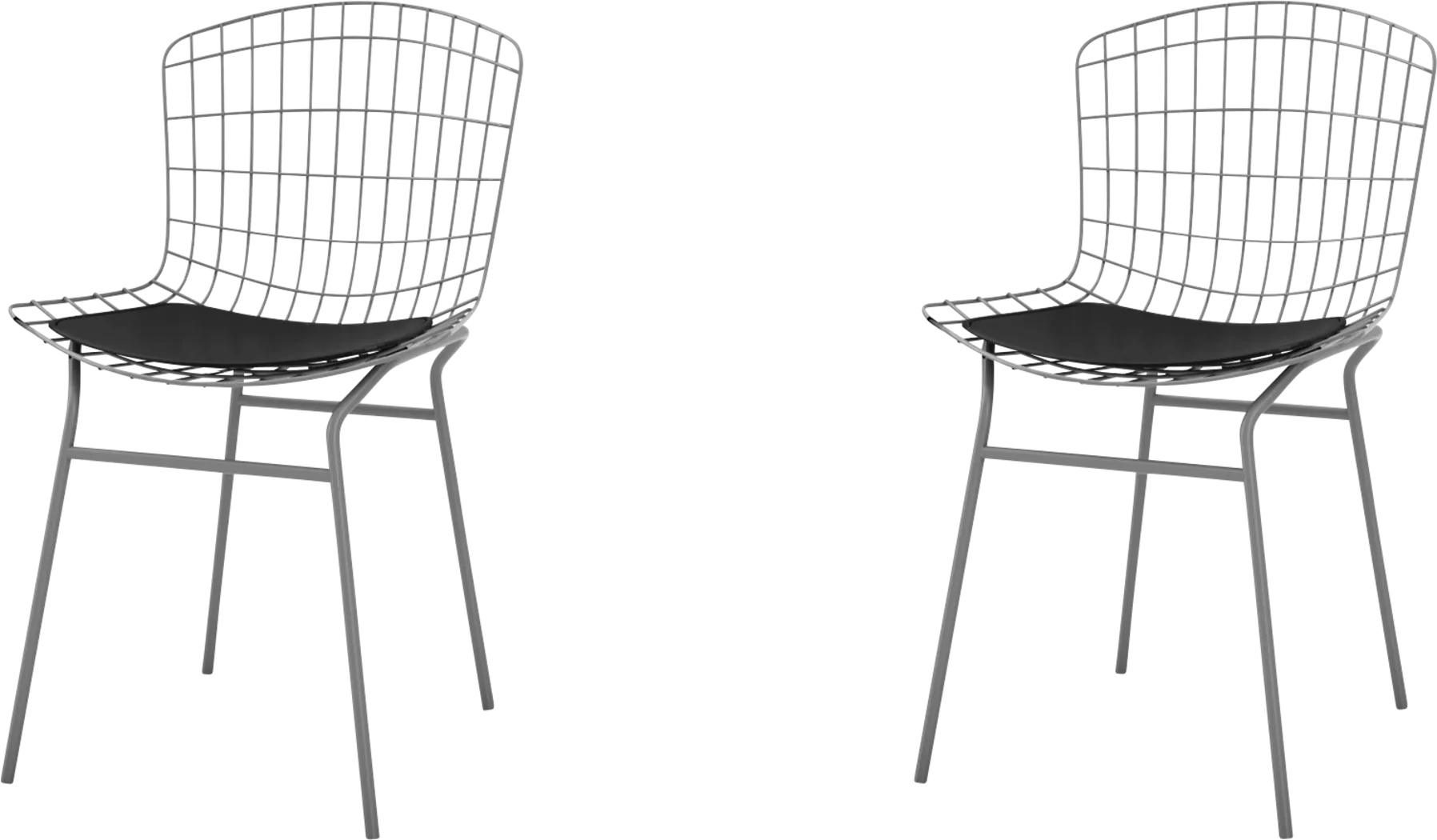 Willowrun Black Side Chair, Set of 2 - Thumbnail - Image 1