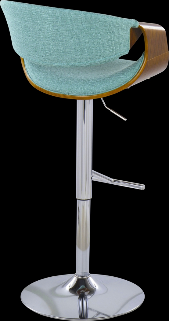 Willowwick Teal Adjustable Barstool, Set of 2 - Thumbnail - Image 4