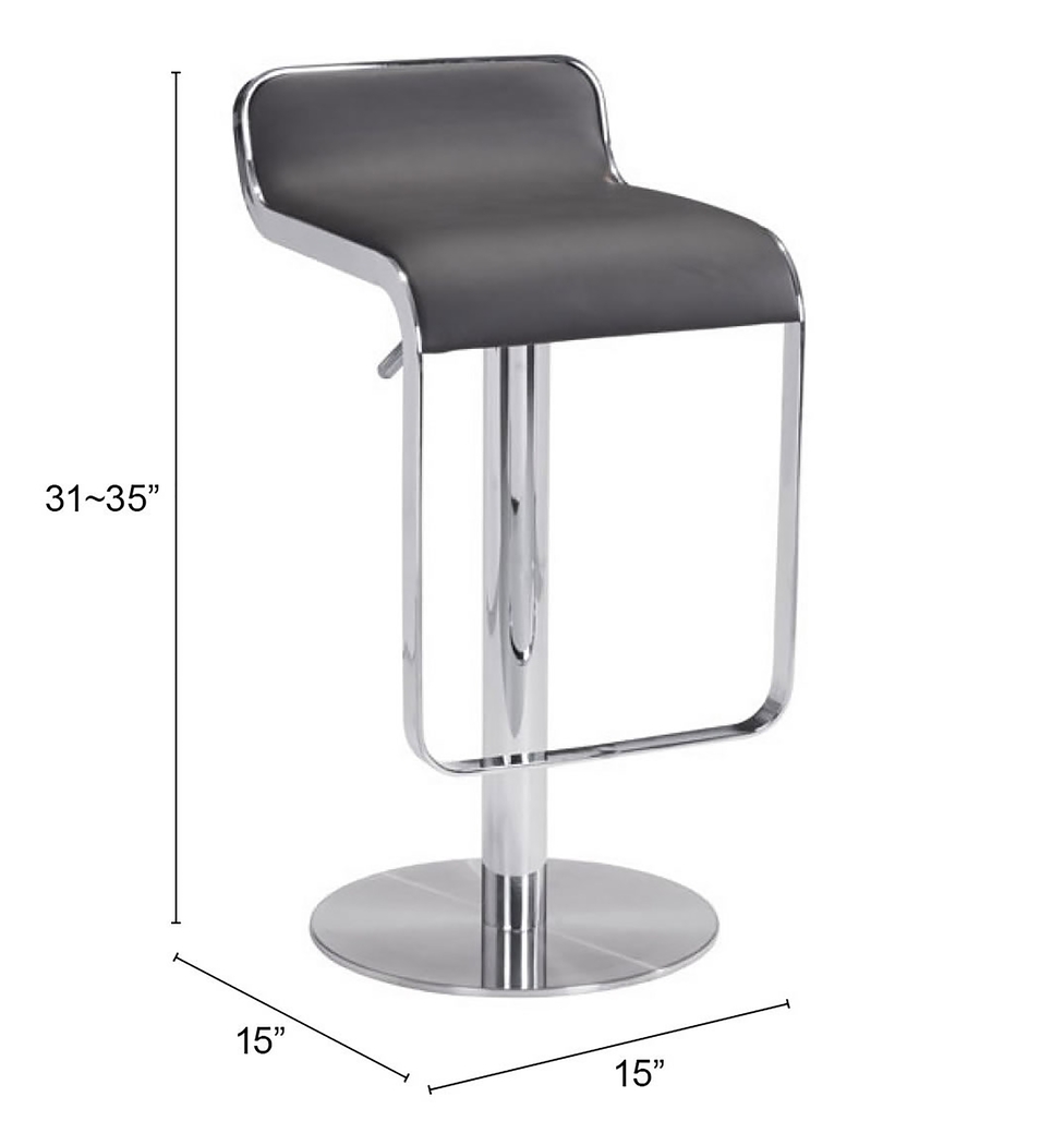 Willsada Brown Adjustable Bar Stool - Thumbnail - Image 5