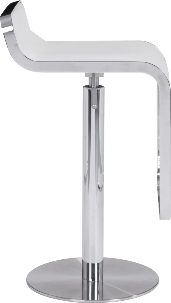 Willsada White Adjustable Bar Stool - Thumbnail - Image 3