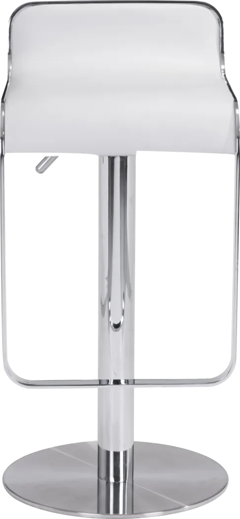 Willsada White Adjustable Bar Stool - Thumbnail - Image 4