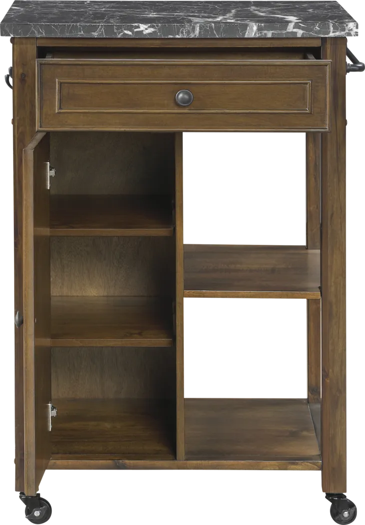 Wilm Oak Kitchen Cart - Thumbnail - Image 4